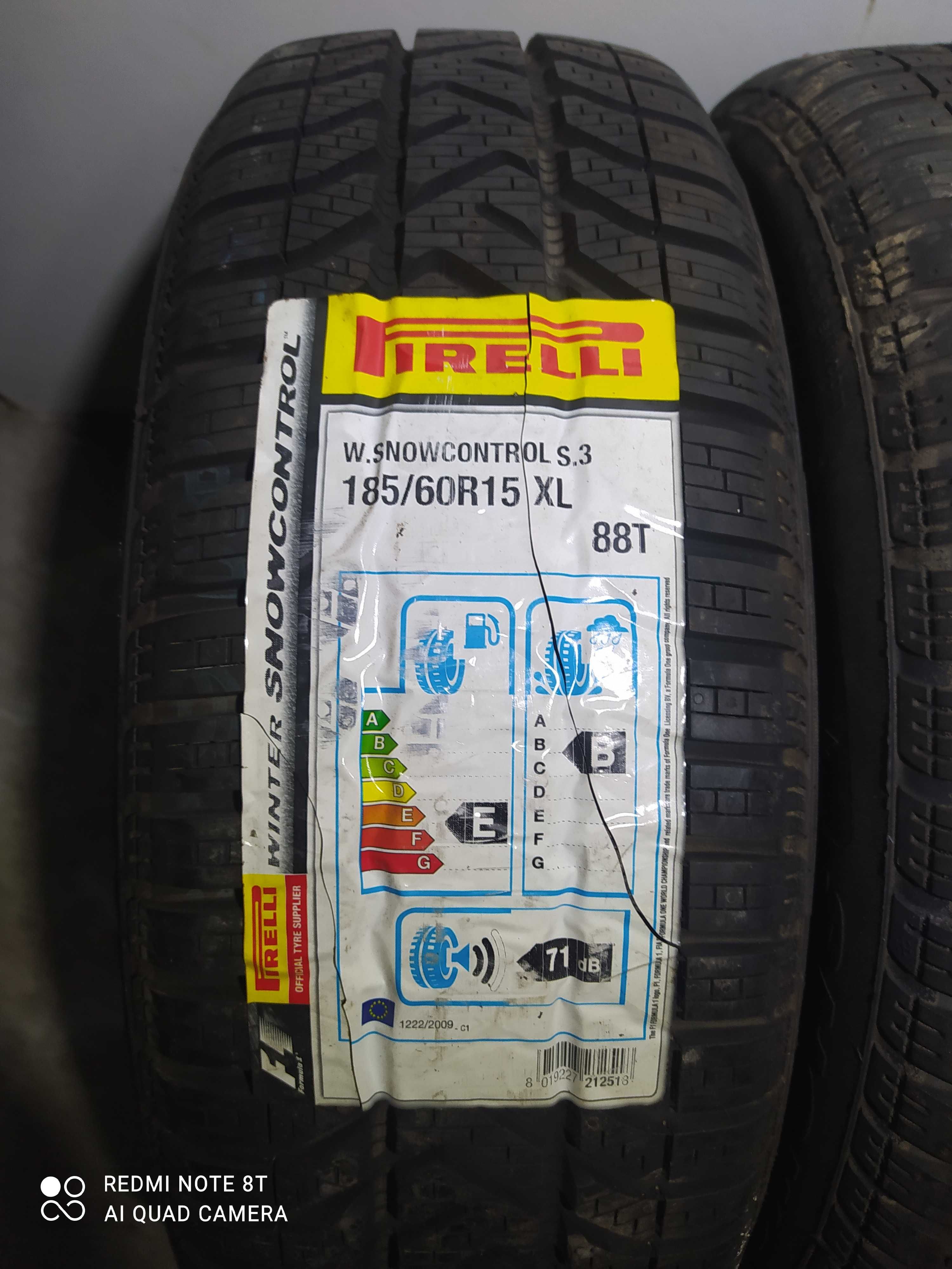 2x Pirelli Snow Control S3 NOWE Opony Zimowe 185/60/15