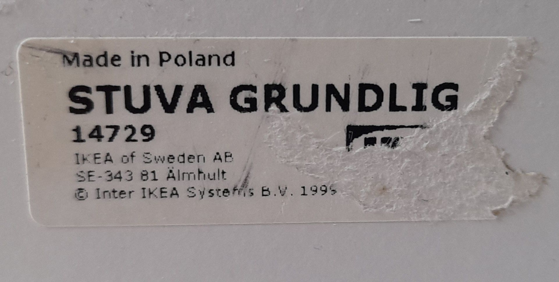 Półka ścienna regał ikea stuva grundlig