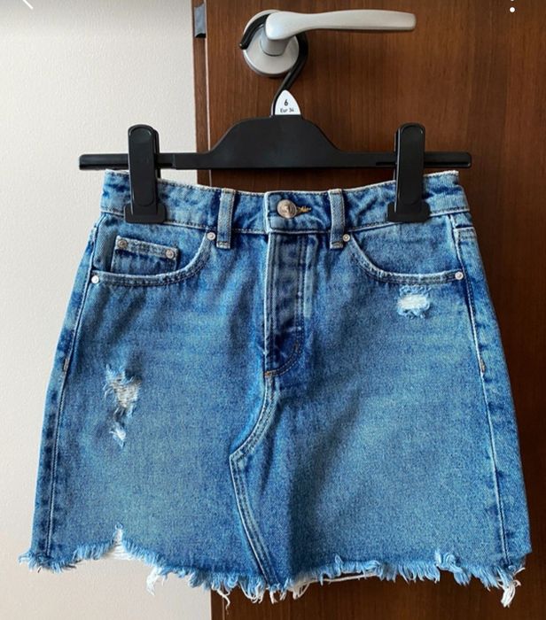 Jeansowa spódnica XXS sinsay