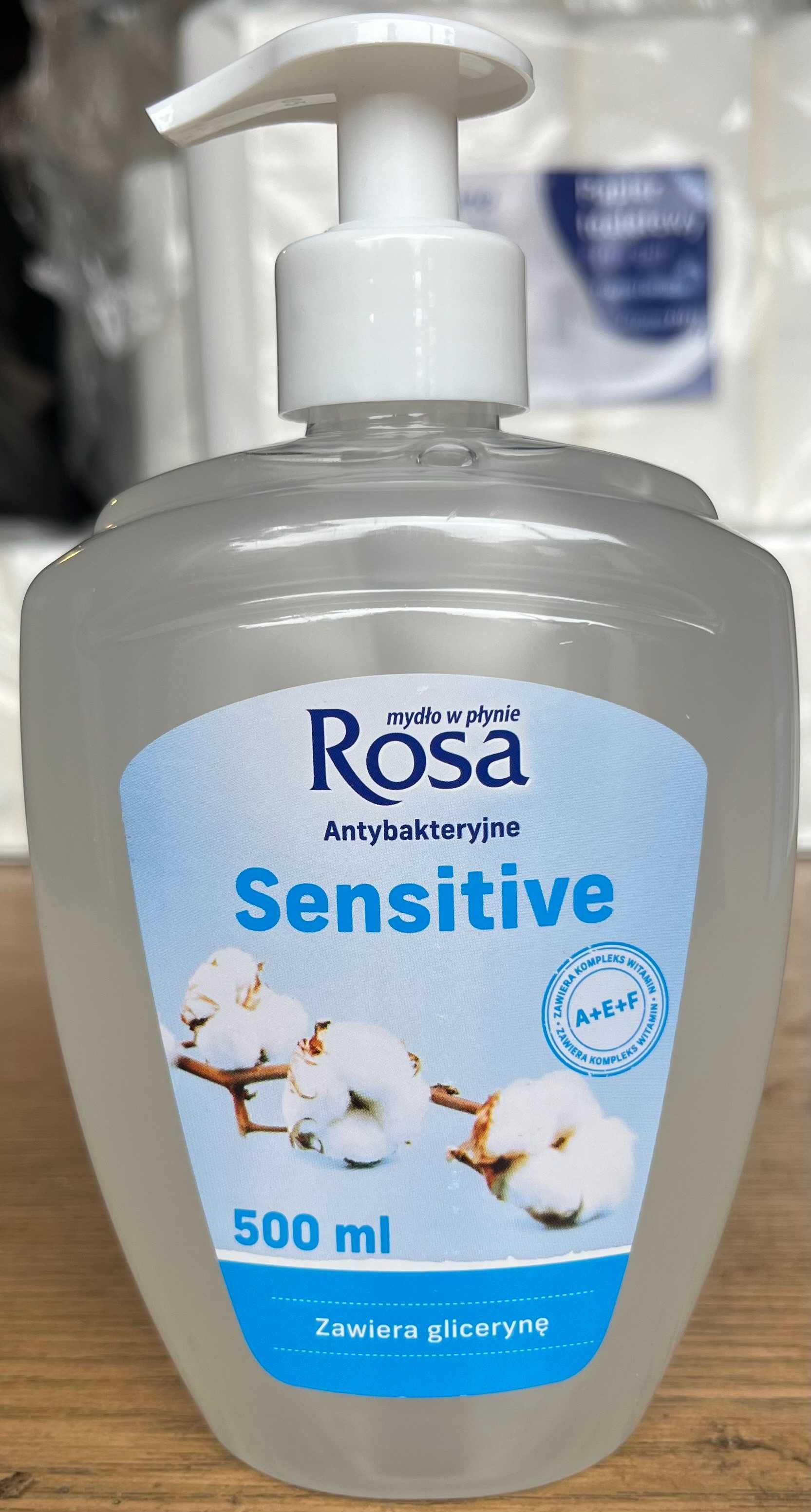 Mydło w płynie antybakteryjne o zapachu sensitive 500ml ROSA