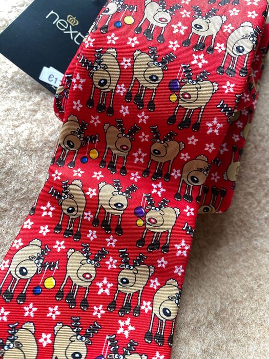 Krawat świąteczny next nowy