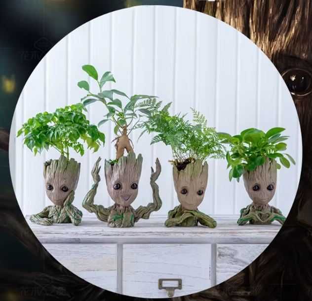 Zestaw Doniczka - przybornik Groot (Zestaw  z 3 sztuk)