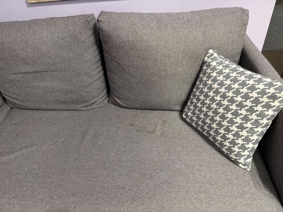 Kanapa sofa szara wygodna do spania używana stan bardzo dobry