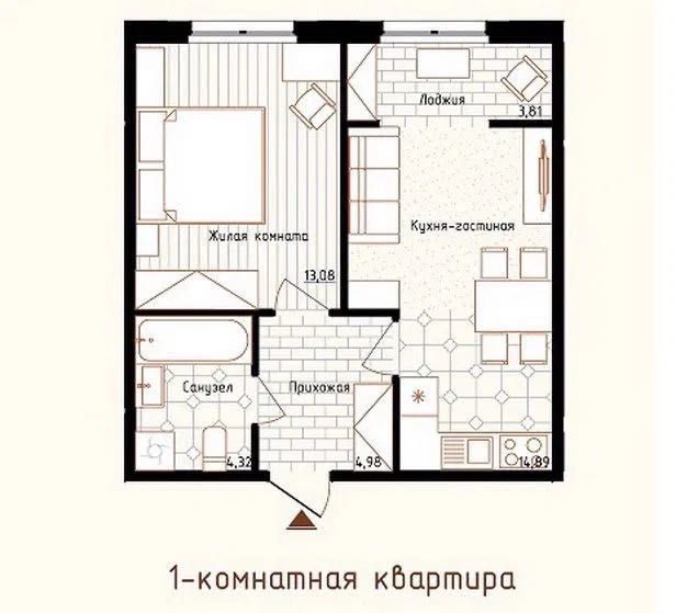 Продаж квартири (41м2) Голосіївській р-н ЖК Нова Англія / Є-оселя