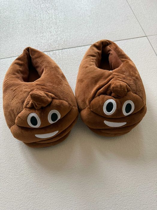 Тапочки Кигуруми Какашки емоджи, тапочки м'які емоджі