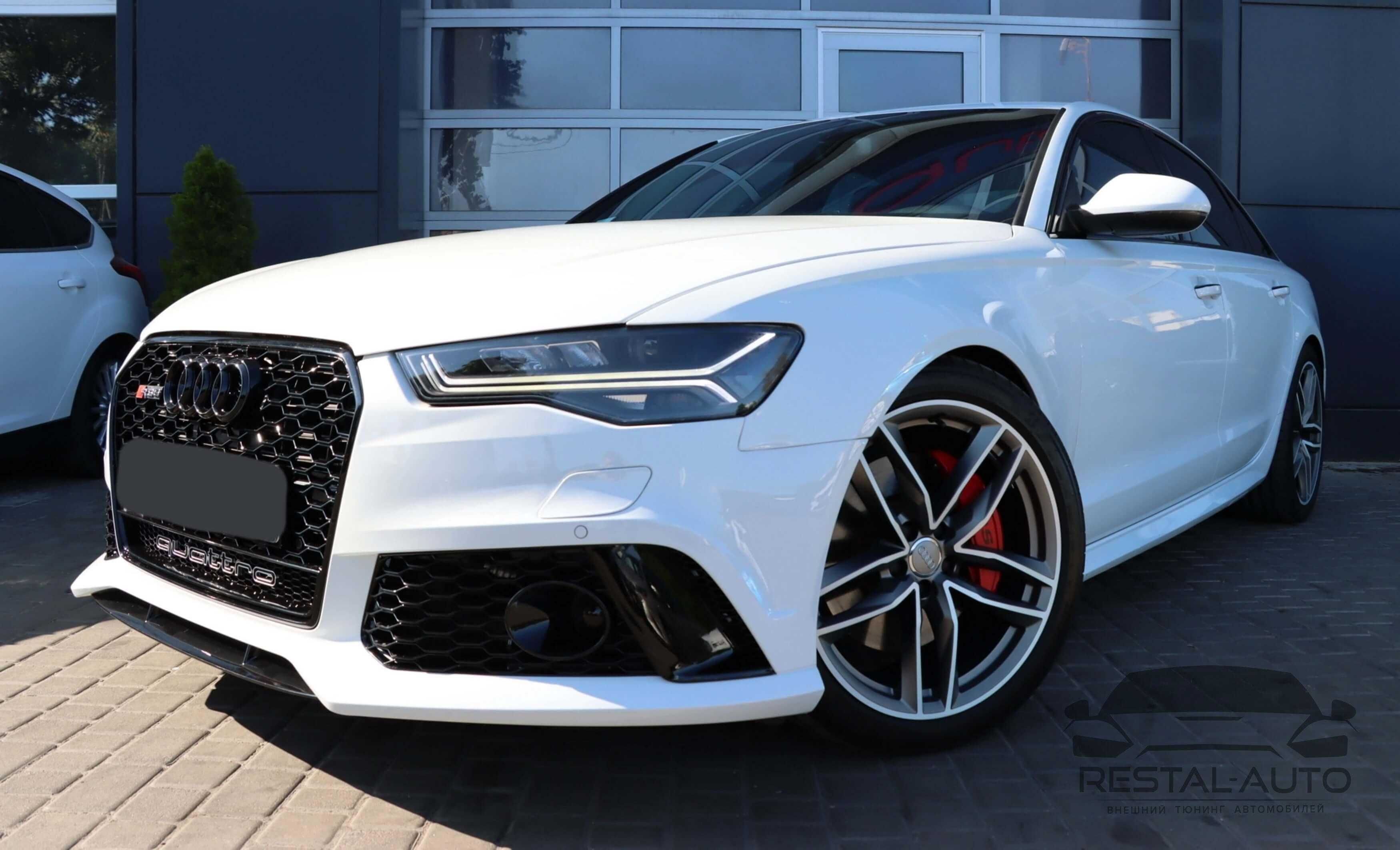 rs бампер на ауди а6 с7 рестайлинг audi a6 c7 rs6 стиль