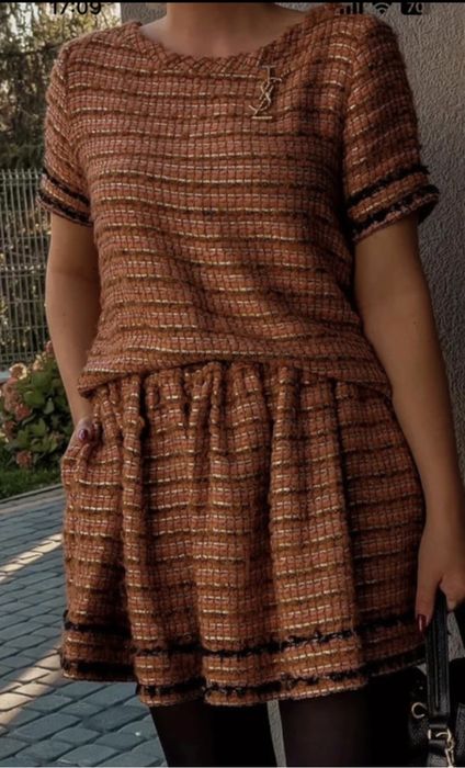 Komplet just paul twinset spódnica i bluzka