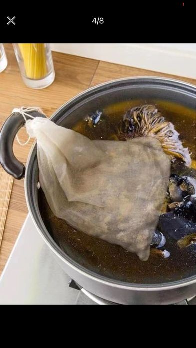 Saco filtro para bebidas vegetais e outras bebidas, novo e embalado