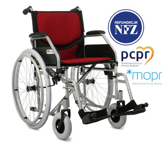 Wózek inwalidzki stalowy standardowy