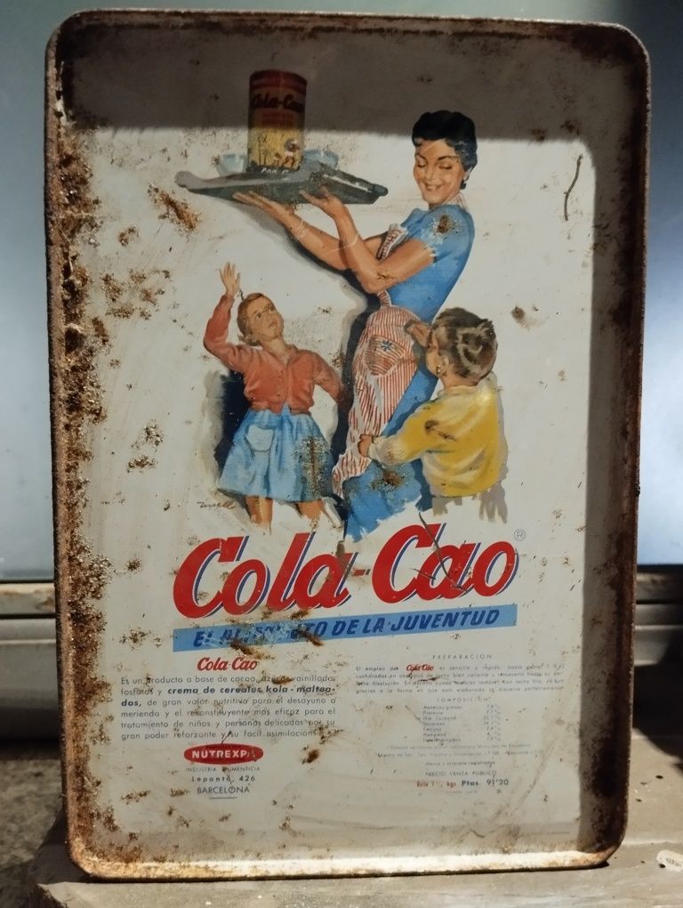 Lata antiga cola cao