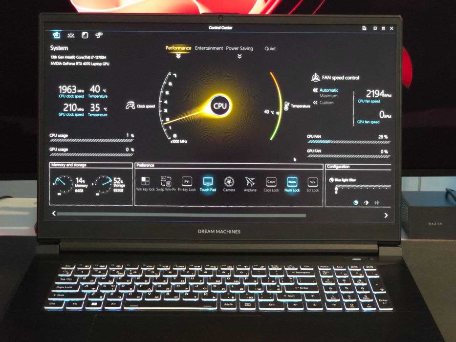Ноутбук 17.3″, Intel i7-13700H(5ГГц), RTX4070 140W, 32Гб ОЗУ