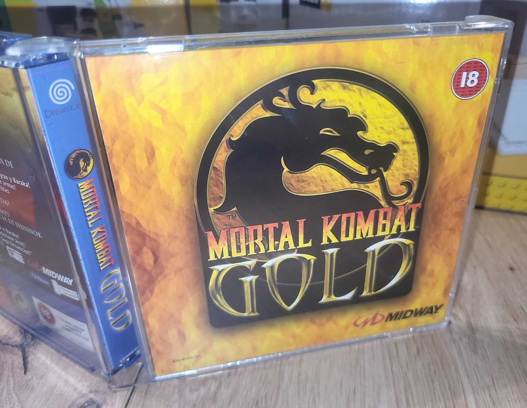 Gra Mortal Kombat Gold - SEGA Dreamcast - BDB- stan Komplet +Protektor