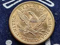 5 Dolarów USA 1882 r Half Eagle  złota moneta Au