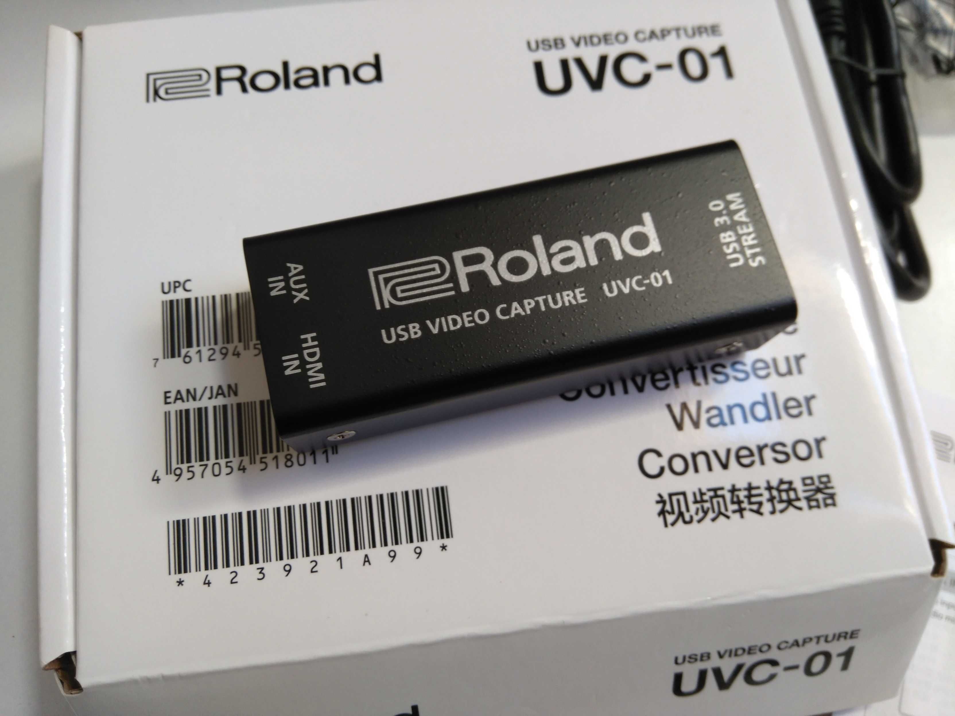 Roland USB video capture UVC-01 stream. NOVO