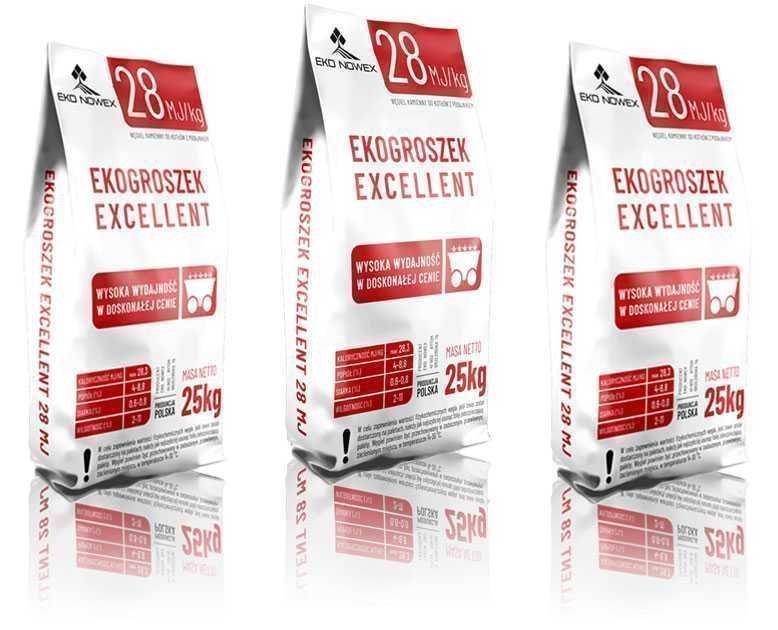 WĘGIEL GROSZEK EXCELLENT 28 MJ | Pakowany | Workowany po 25 kg