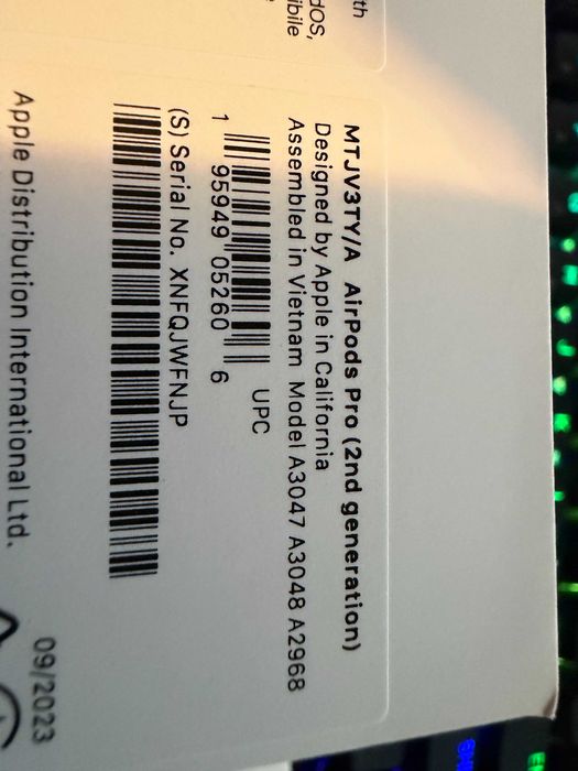 AirPods Pro (2-го покоління, модель MTJV3TY/A, USB-C)