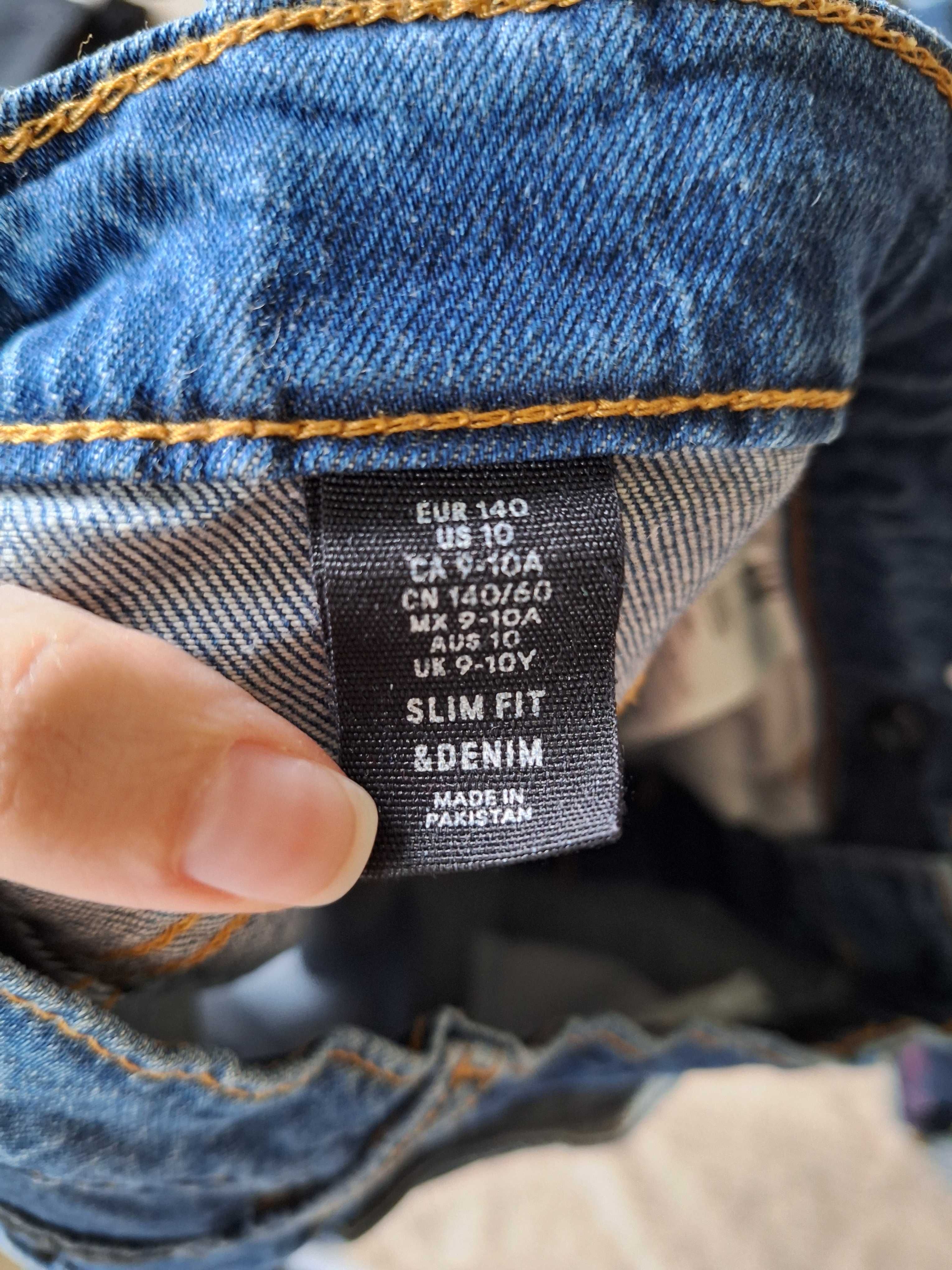 Spodenki jeansowe chłopięce H&M rozm. 140