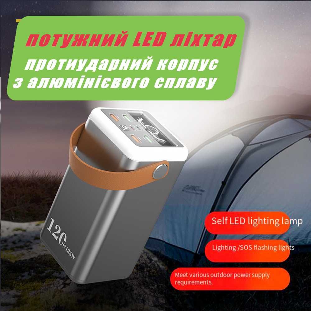 Мощный Повербанк 120000 mAh 100W для НОУТБУКА Зарядная станция 444 Wh