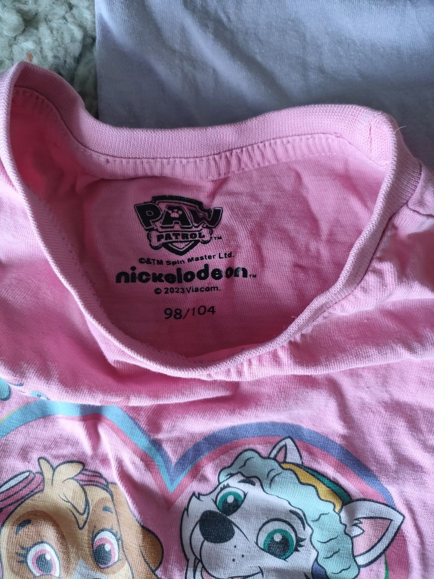 T shirt sukienka krótkie spodenki 3-4 lata