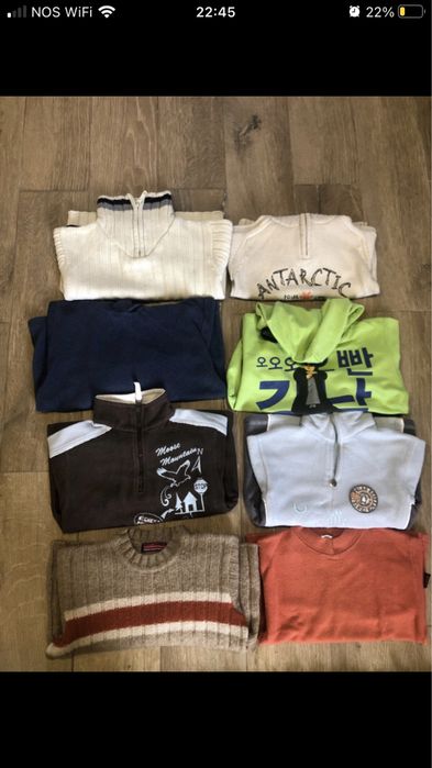 Lote de roupa menino