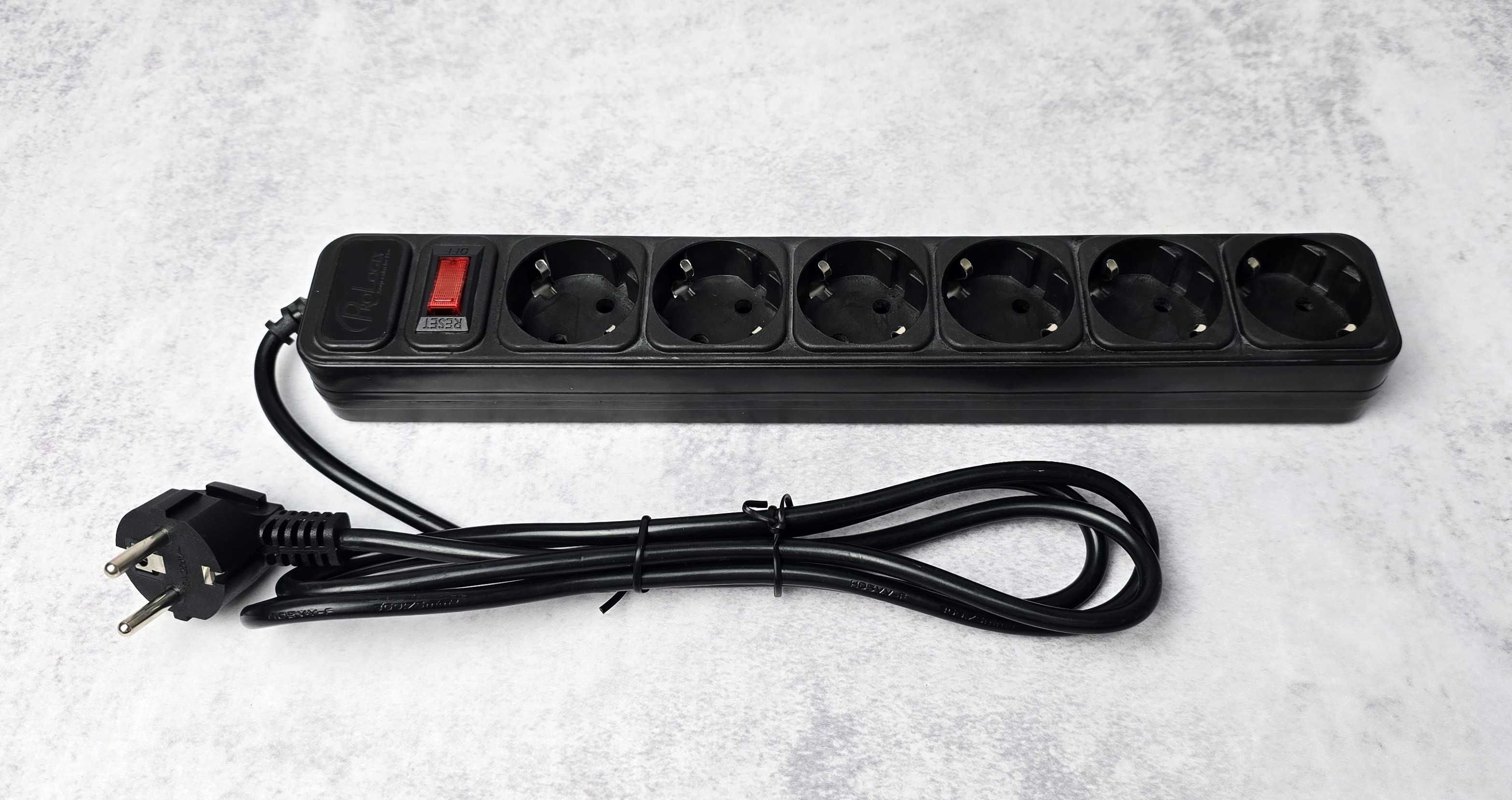 Мережевий фільтр ProLogix 1.8м 6 розеток (PRS-075P6-18B) чорний Новий