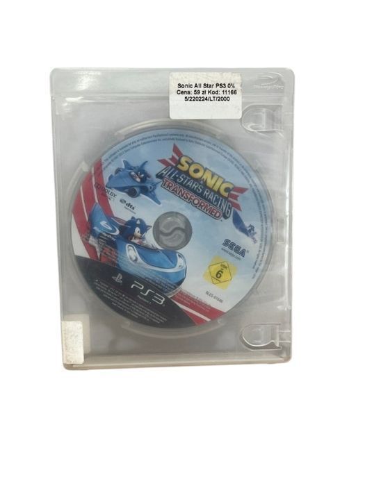Gra Sonic & All-Stars Racing Transformed Playstation 3 Ps3 Używana