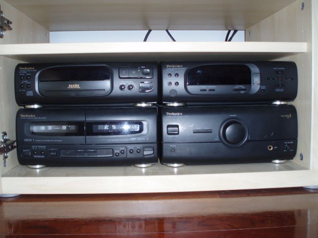 Technics cd stereo system com colunas