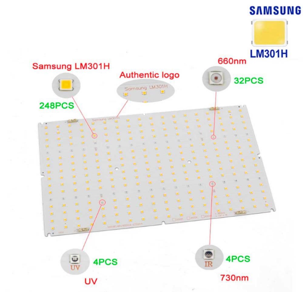 Led Quantum Board Samsung LM301H 240W лампа для проращивания