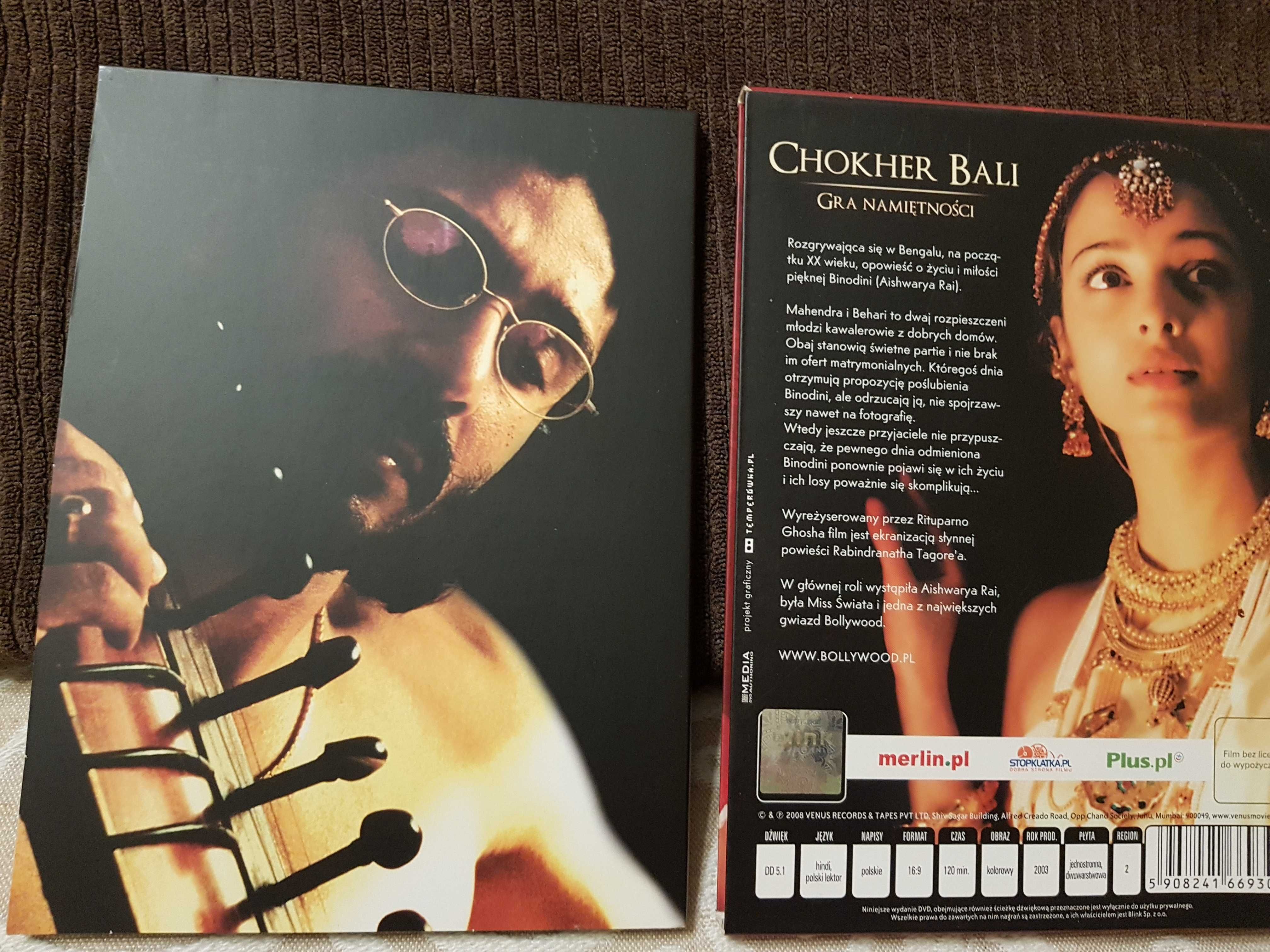 Sprzedam DVD z filmem Bollywood "Chokher Bali".