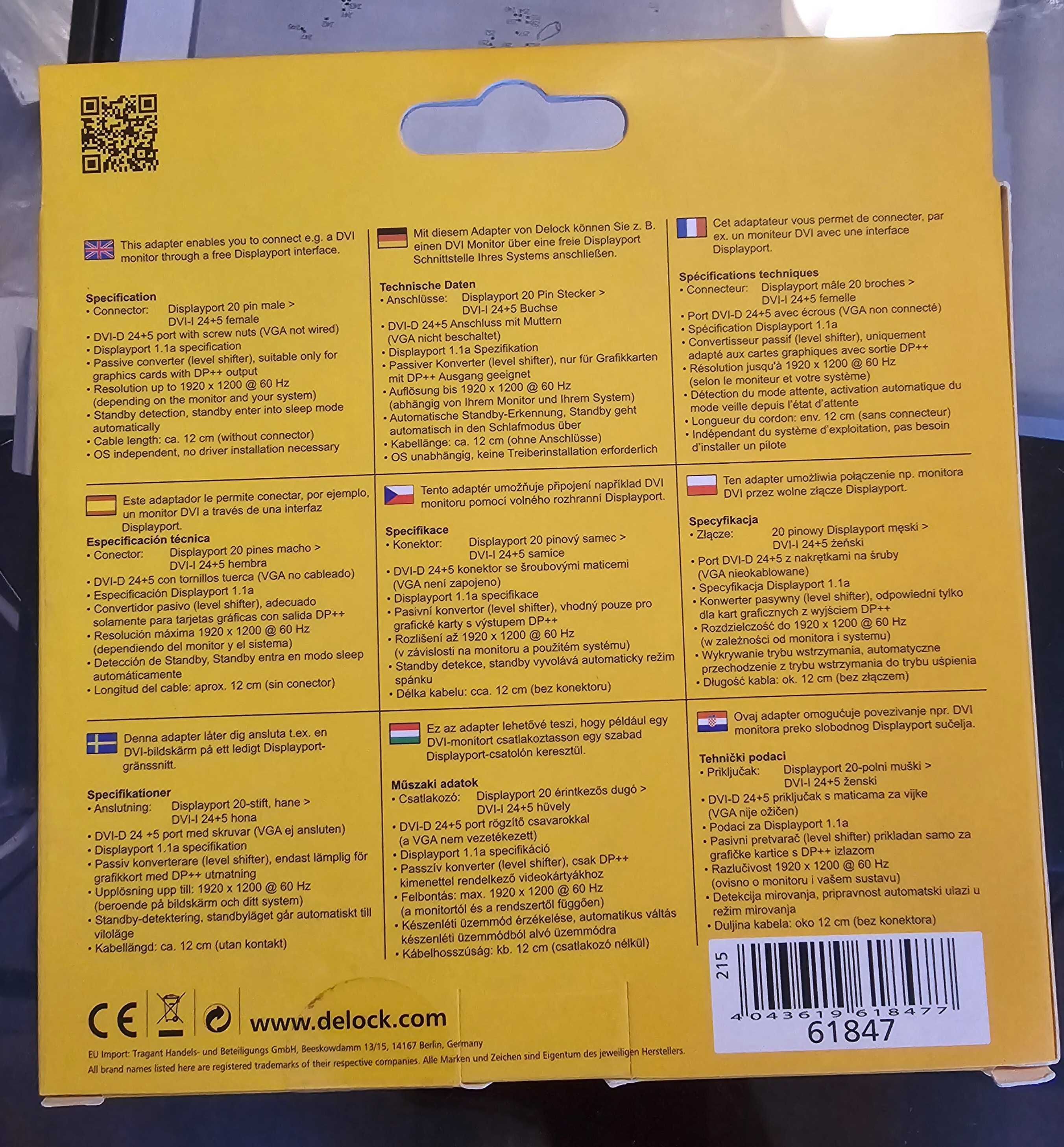 Adapter Displayport -> DVI