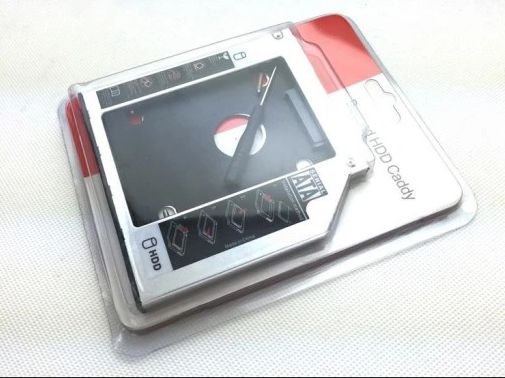 kieszeń na drugi dysk 2,5 hdd ssd sata 12,7mm