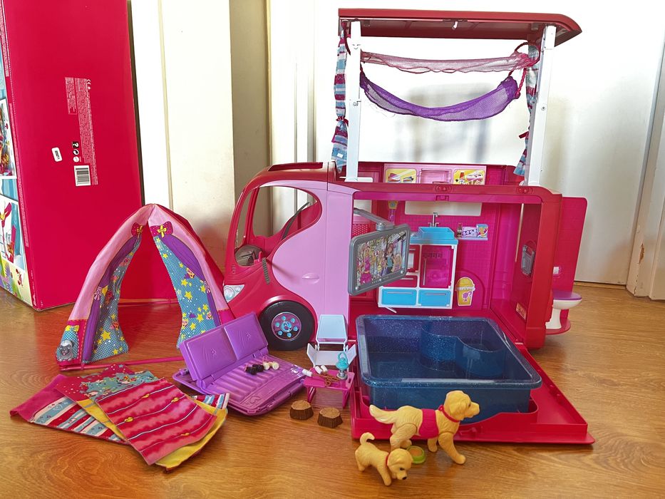 CAMPER Barbie + namiot