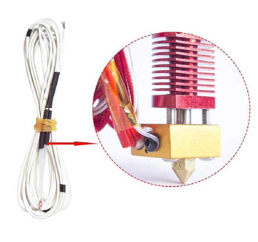 Creality Kits originais Tubo de aquecimento, termistor ENDER 3
