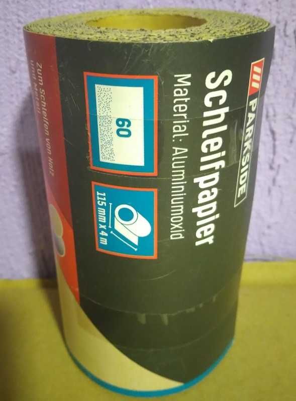 Наждачний папір Parkside зернистість кремінь Р60 + оксид алюмінію