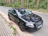 Audi A3 1.6mpi 2008 rok 5 drzwi czarna , dwa komplety kół