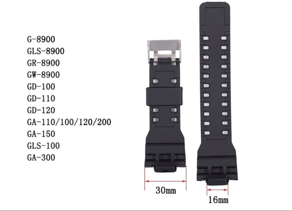 Ремешок для часов з логотипом Casio G-shock GA-100/GA-110