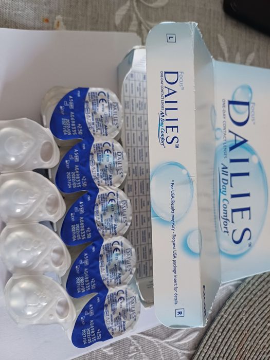 Soczewki jednio dniowe +2,50 Dailies