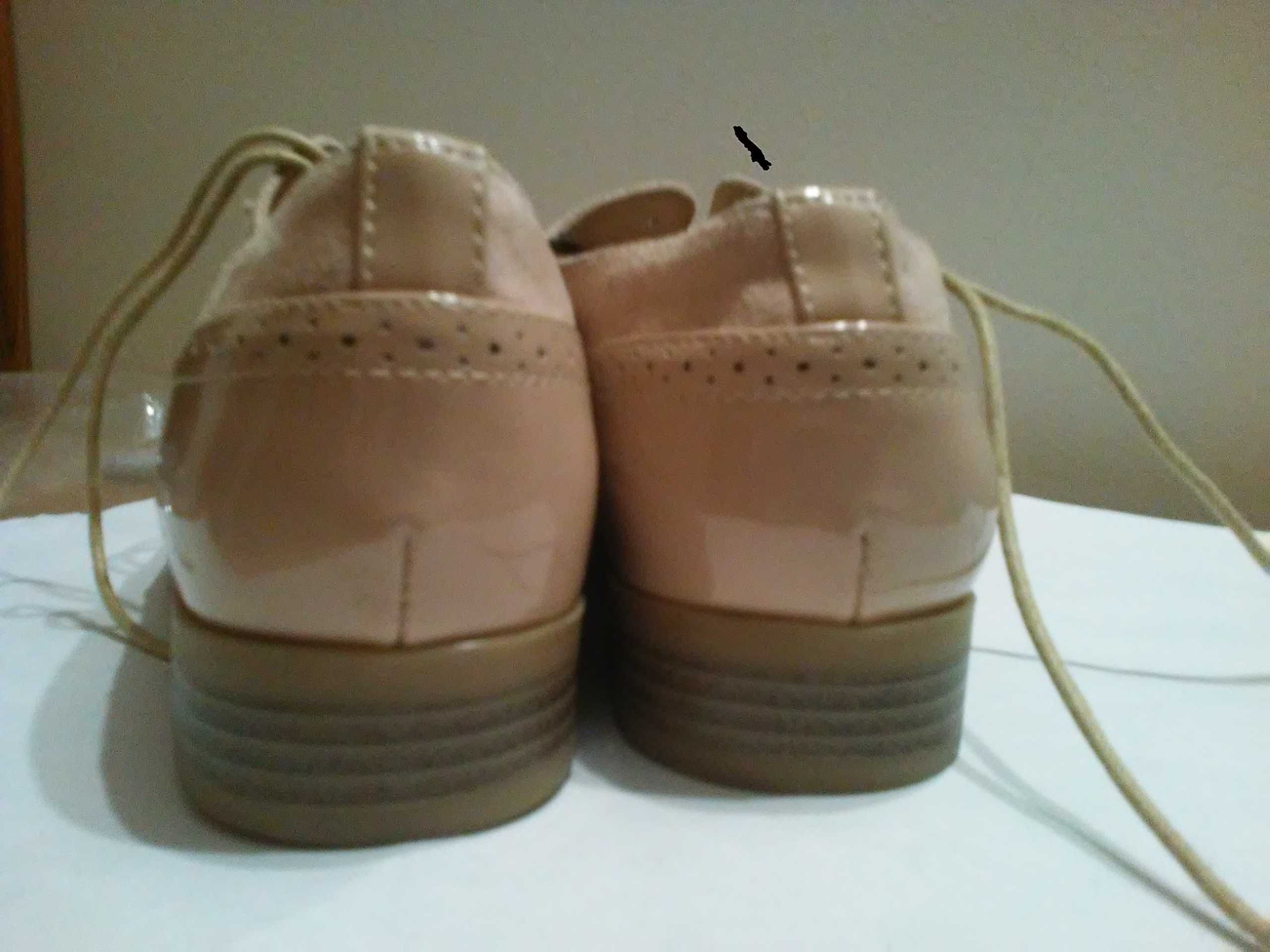 buty sznurowane oxfordy roz. 37/38 NOWE, wkładka 24cm