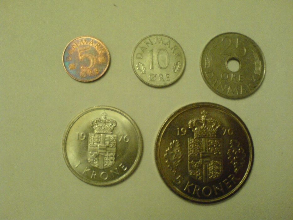 монеты Дании, подборка 1973 - 1988 г. г.