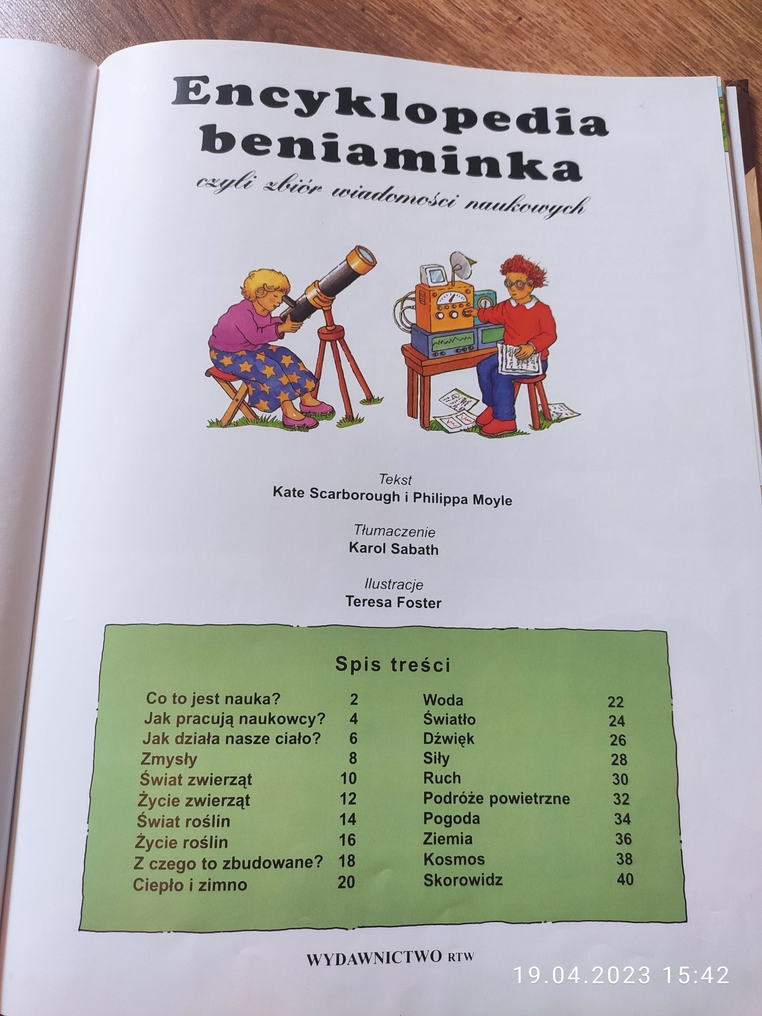 Książka Encyklopedia beniaminka czyli zbiór wiadomości naukowych