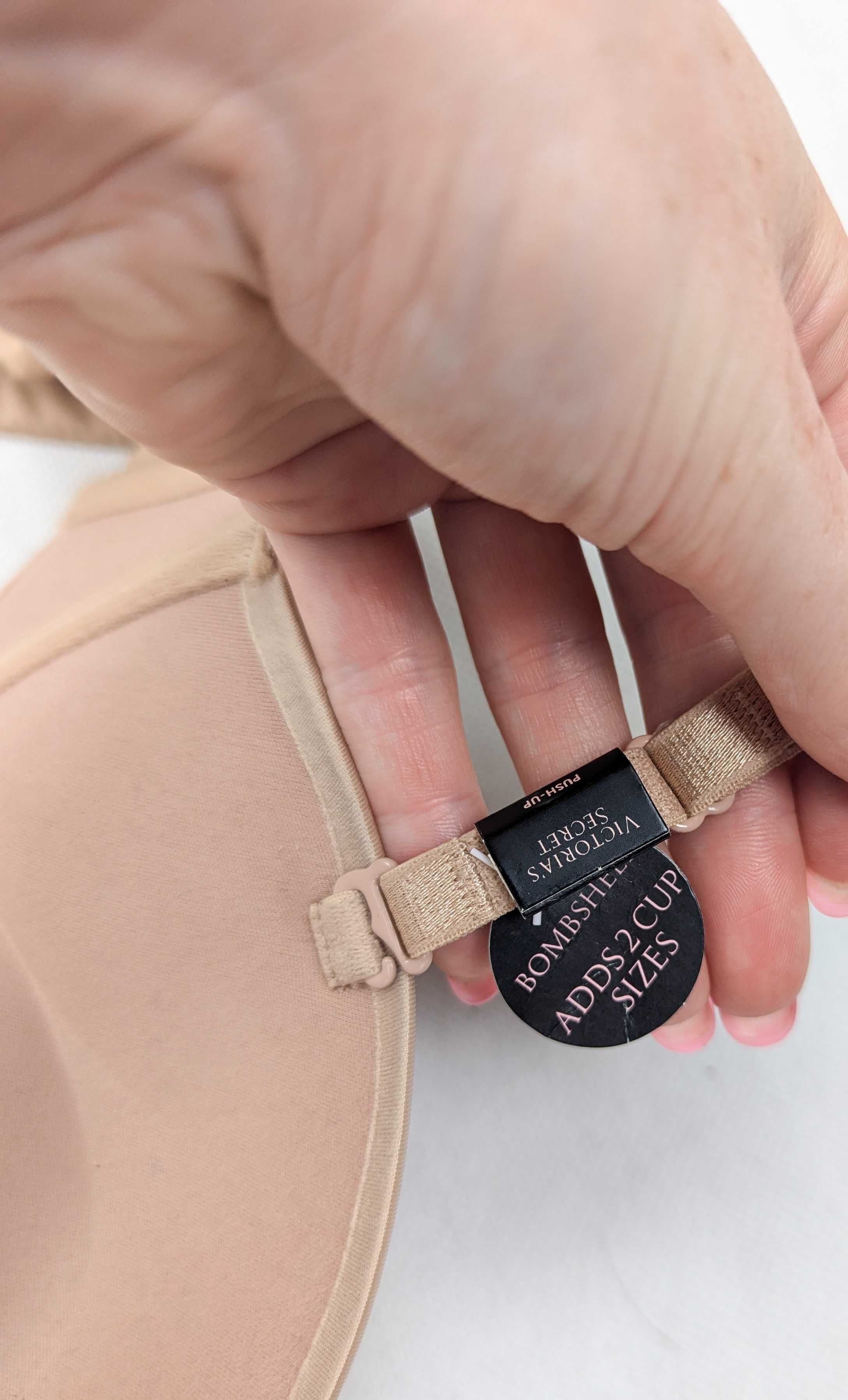 Victoria's Secret bombshell 2 caps size beżowy biustonosz 32 C