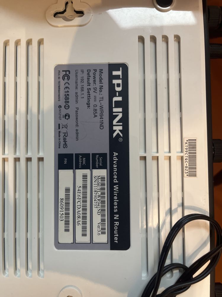 Router wi-fi TP-LINK TL-WR941ND