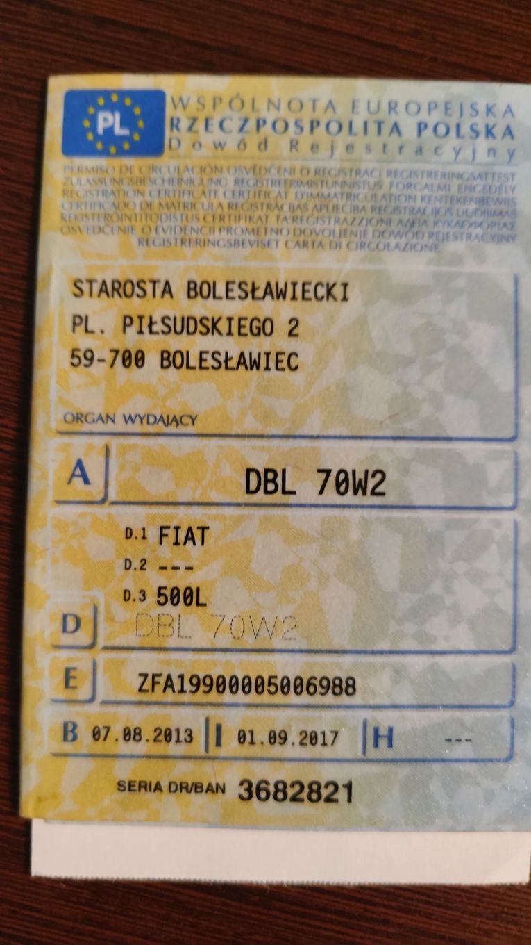 Fiat 500L 2013r. 1.4 16v 6bieg