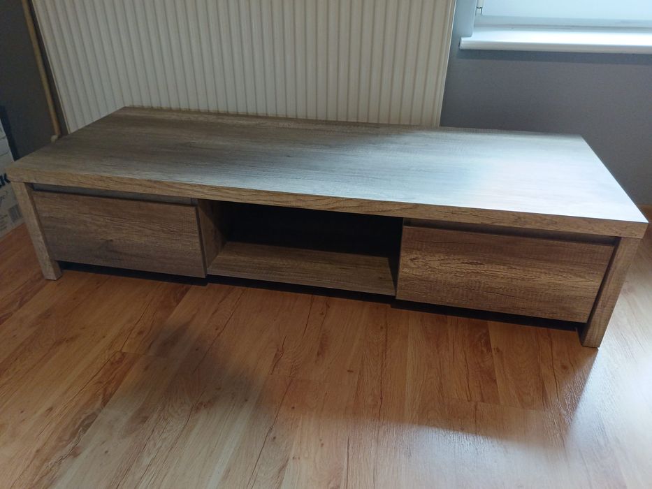 Szafka RTV dąb sonoma dwie szuflady