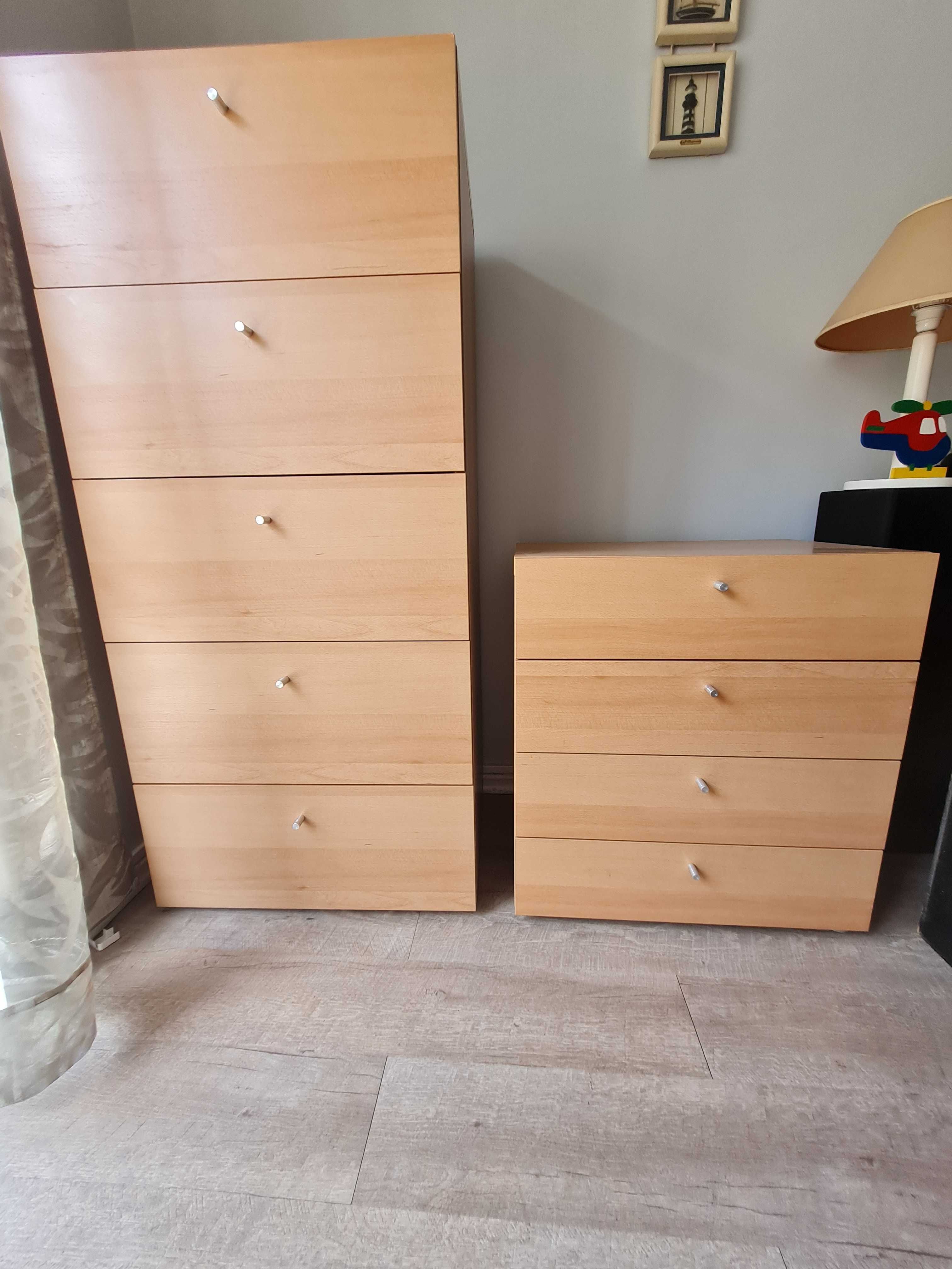 Conjunto Camiseiro + Mesa Cabeceira cor faia