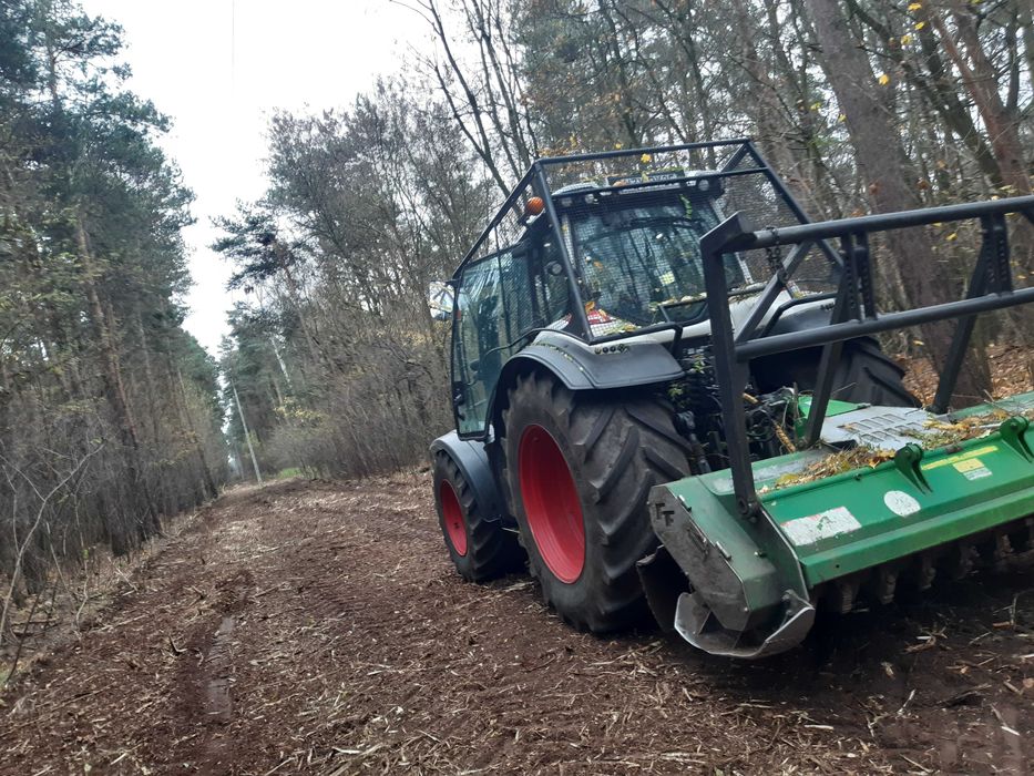 czyszczenie dzialek mulczer lesny mulczowanie wycinka drzew
