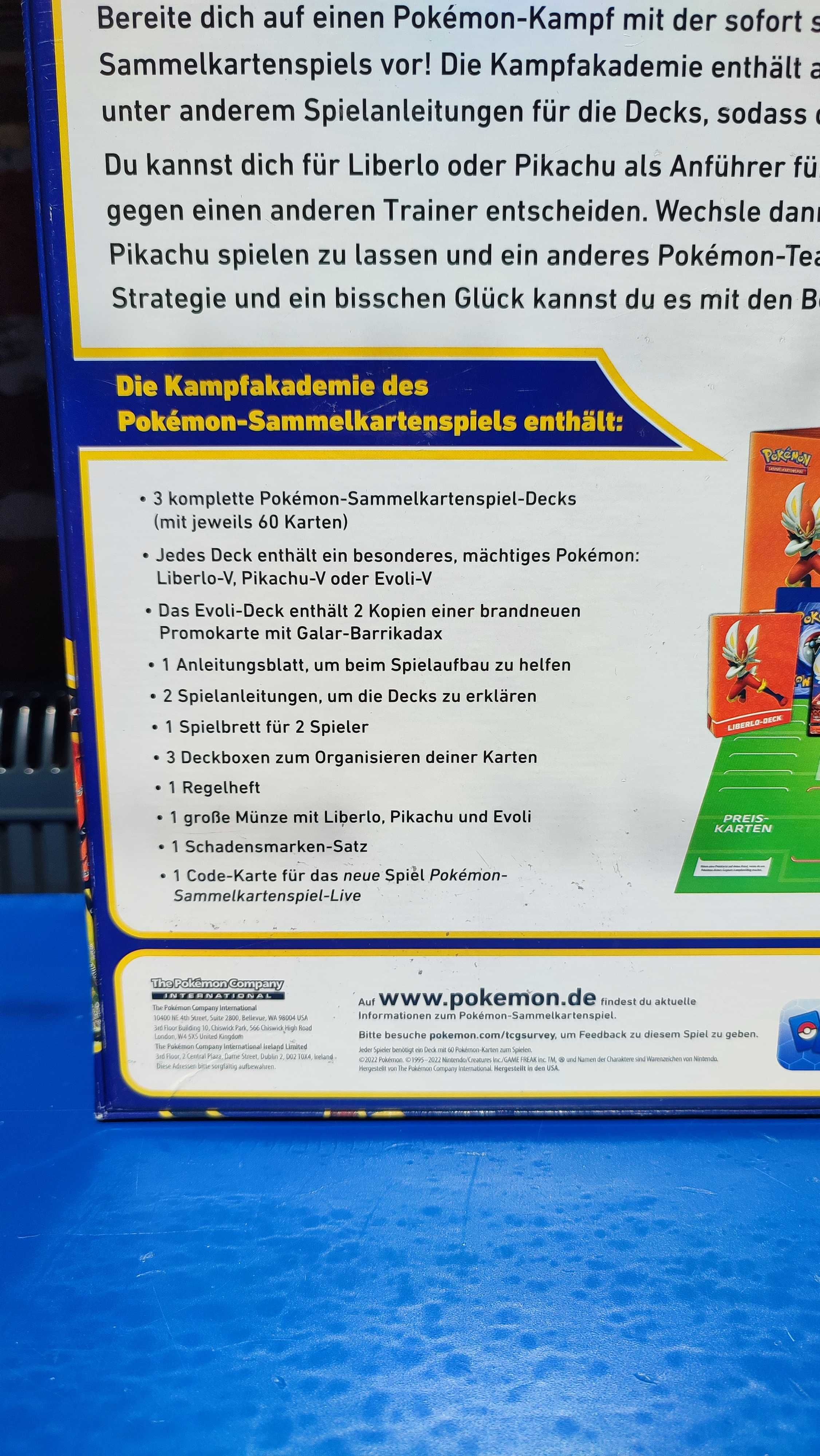 Pokémon Trading Card Game Battle Academy Cinderace V Pikachu V Eevee V