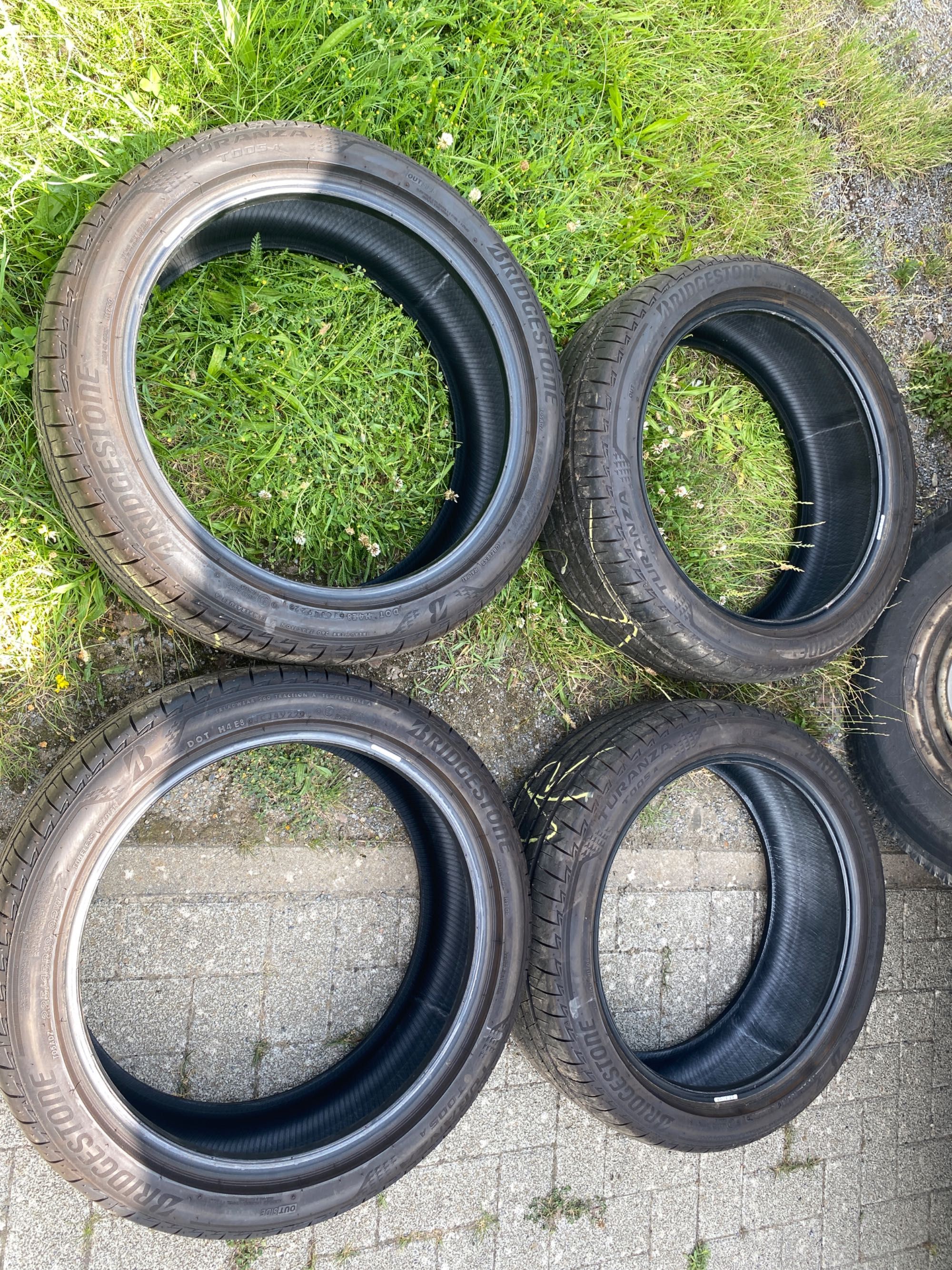 Opony Lato 4 szt. 225/45R19 BRIDGESTONE TURANZA Nowe/Demo 2022r.