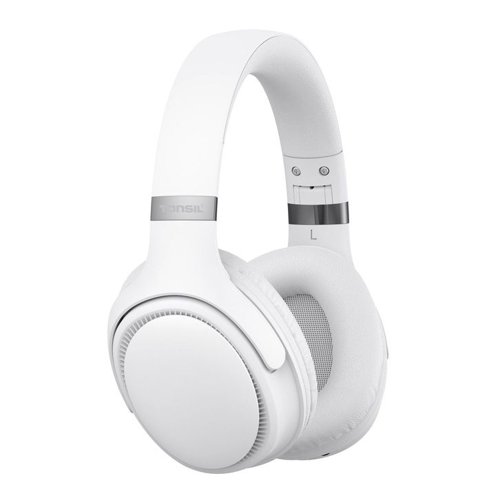 Słuchawki Bezprzewodowe Tonsil R35bt Białe Nausze Bluetooth / Sd / Fm