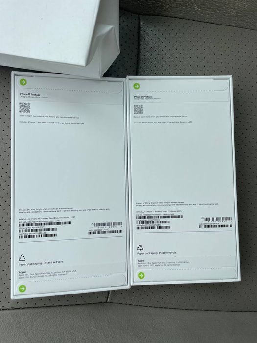 Iphone 17 pro max 1 tb deep blue, silver